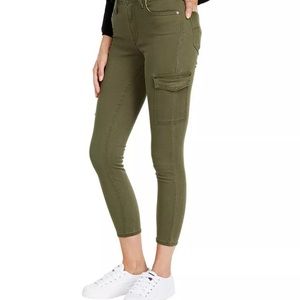 Levi’s 721 Skinny Utility Ankle Pants Twill Olive Green Size 25
